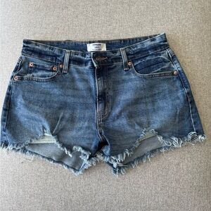 Denim Blue Cutoff Shorts